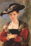Peter Paul Rubens Portrait of Susanna Fourment ('Le Chapeau de Paille') (mk27) USA oil painting artist